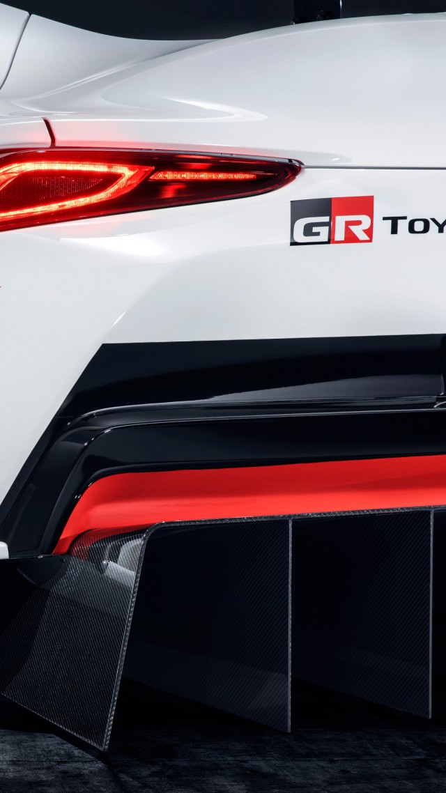 Тойота, Toyota GR Supra Racing Concept, Geneva Motor Show 2018, 4k (vertical)