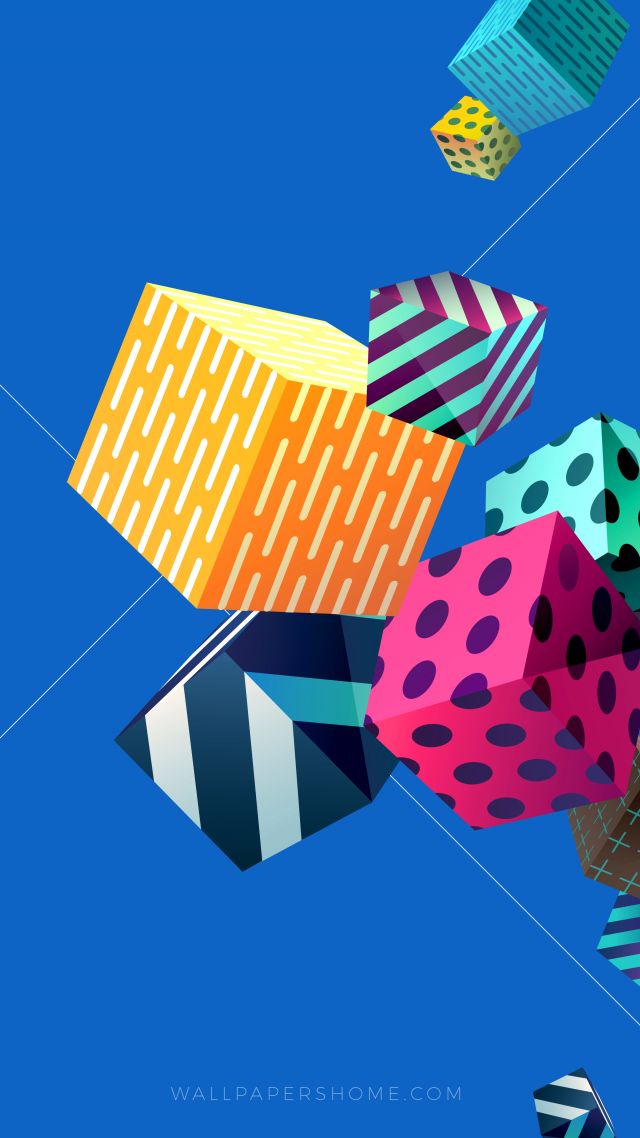 кубы, абстракция, модерн, abstract, cubes, colorful, modern, 4k, 5k, 8k (vertical)
