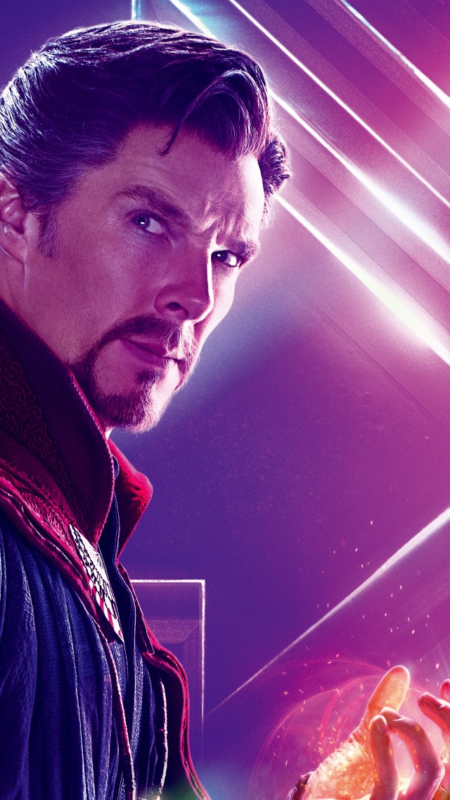 Мстители: Война бесконечности, Avengers: Infinity War, Doctor Strange, Benedict Cumberbatch, 8k (vertical)