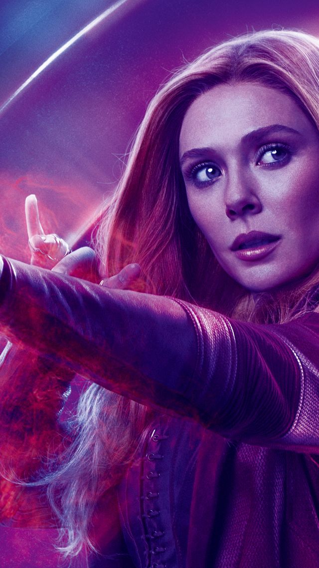 Мстители: Война бесконечности, Avengers: Infinity War, Wanda Maximoff, Elizabeth Olsen, 8k (vertical)