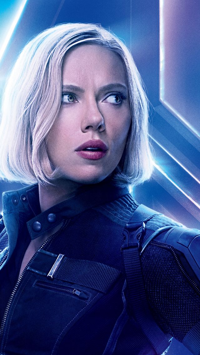 Мстители: Война бесконечности, Avengers: Infinity War, Black Widow, Scarlett Johansson, 8k (vertical)