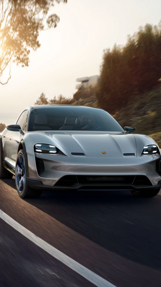 Электромобиль, Porsche Mission E Cross Turismo, electric cars, Concept, 4k (vertical)