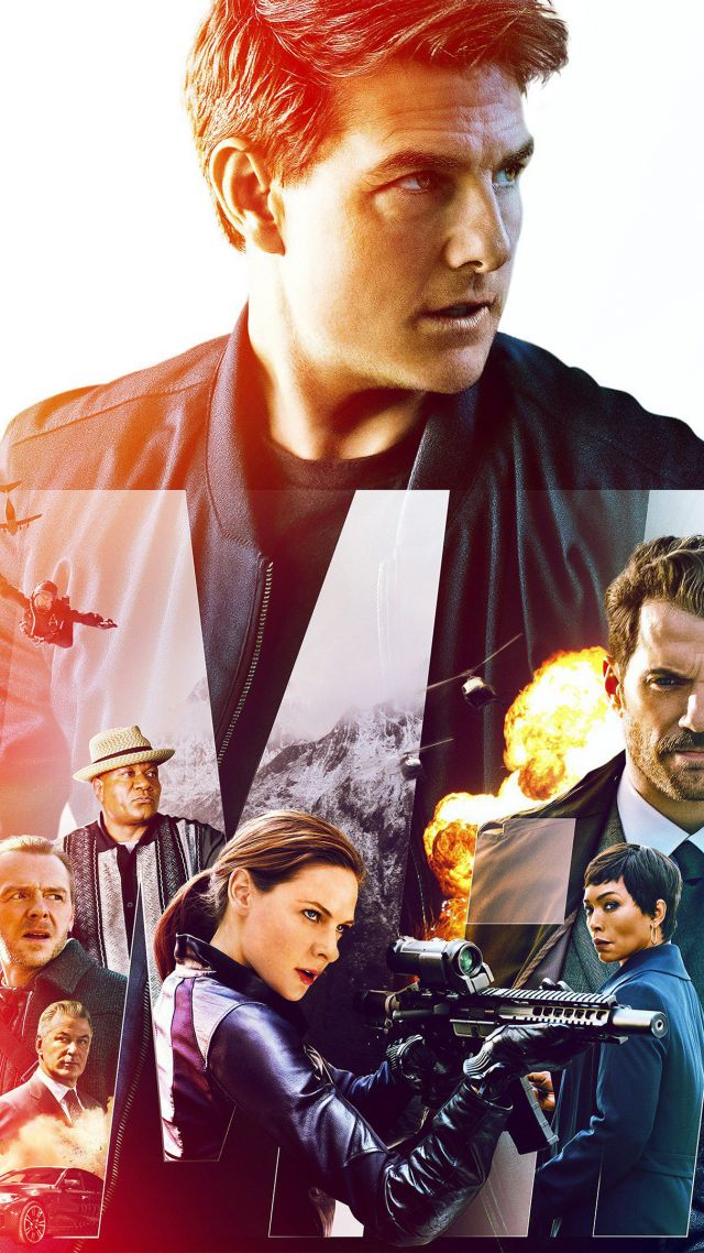 Миссия невыполнима Фолаут, Mission: Impossible - Fallout, poster, Tom Cruise, 4K (vertical)