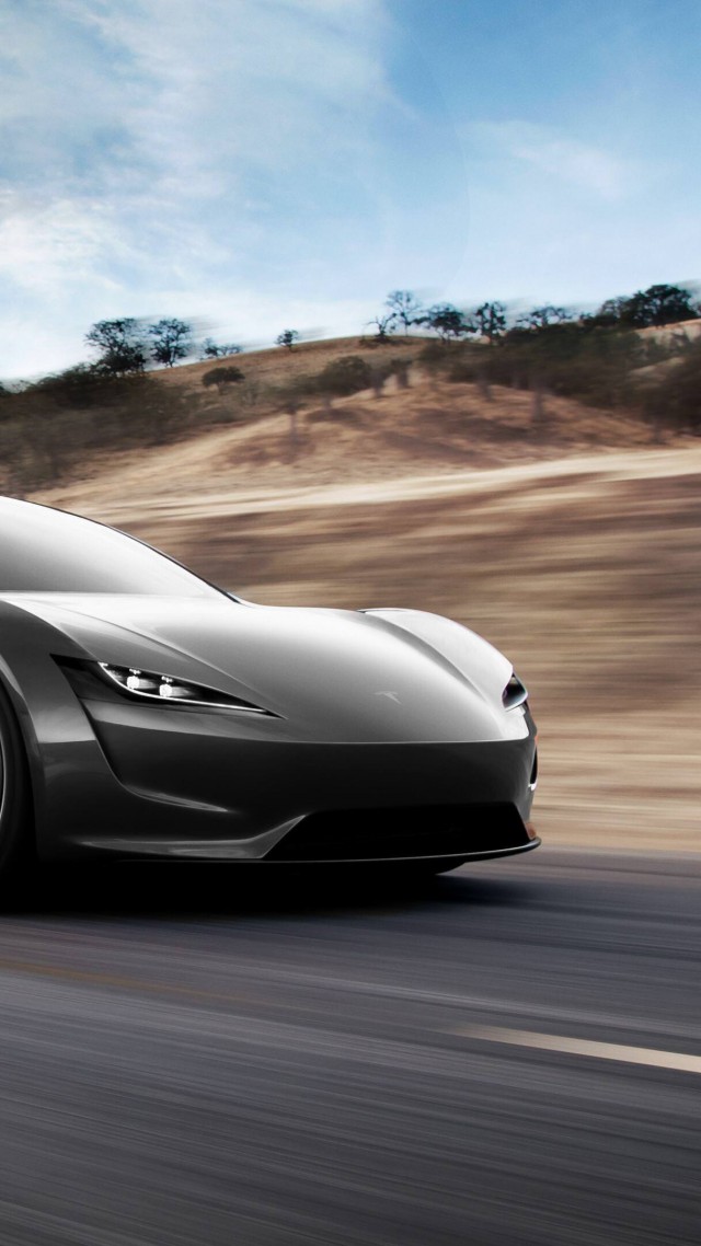 Тесла Родстер, Tesla Roadster, 2020 Cars, electric car, 4K (vertical)