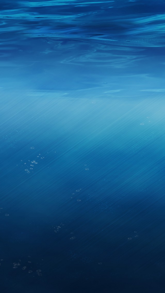 Обои Эпл, 4k, 5k, под водой, синий, OSX, 4k, 5k wallpaper, underwater (vertical)