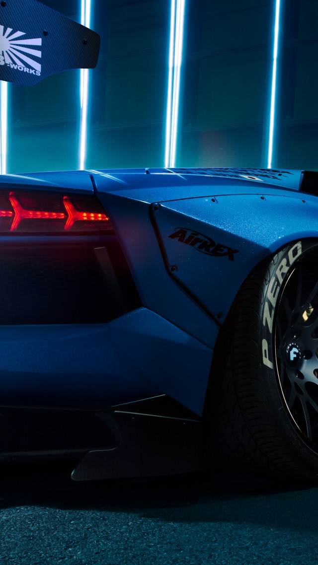 Авентадор Боди-кит, Lamborghini Aventador LB, 2018 Cars, 5K (vertical)