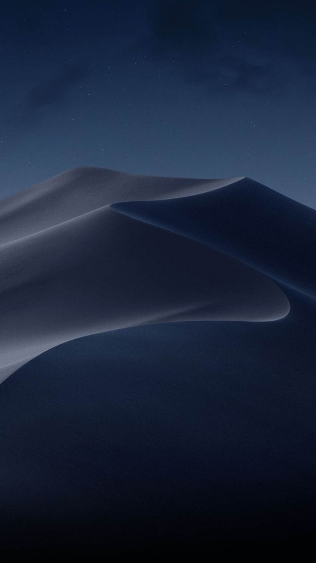 МакОС Моджаве, macOS Mojave, Night, Dunes, WWDC 2018, 4K (vertical)
