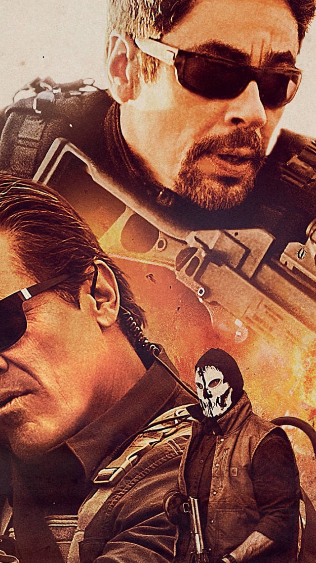 Убийца 2. Против всех, Sicario: Day Of The Soldado, Josh Brolin, Benicio Del Toro, poster, 5K (vertical)