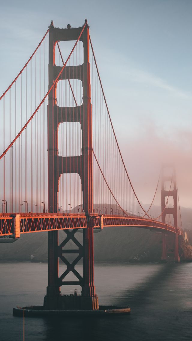 Мост, Bridge, Golden Gate, 6K (vertical)
