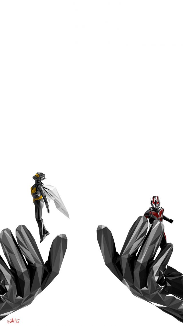 Человек-муравей и Оса, Ant-Man and the Wasp, artwork, 4K (vertical)