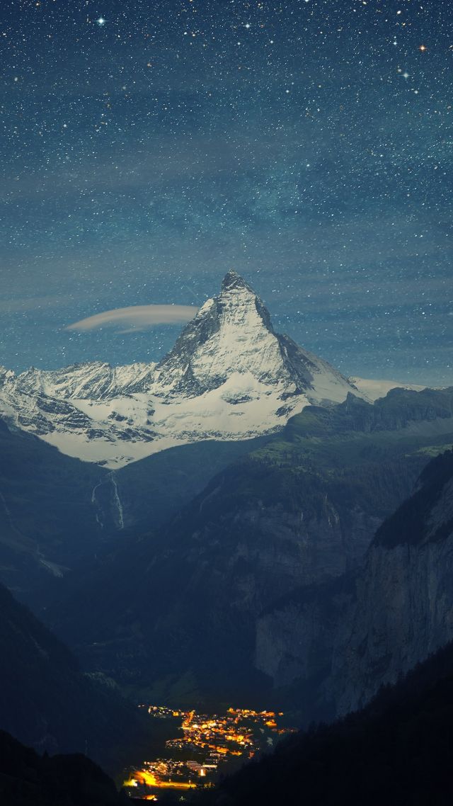 Матергорн, Швейцария, Европа, Zermatt-Matterhorn, Switzerland, Europe, 4K (vertical)