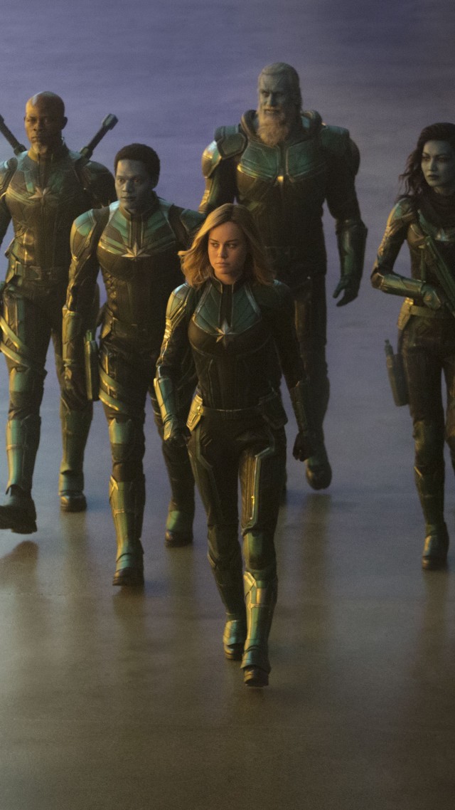 Капитан Марвел, Captain Marvel, Brie Larson, 5K (vertical)