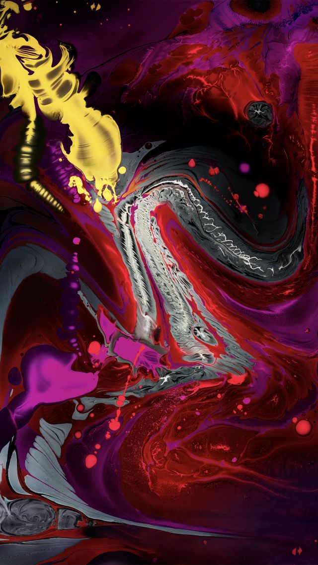 абстракция, abstract, colorful, iPad Pro 2018, dark, 4K (vertical)