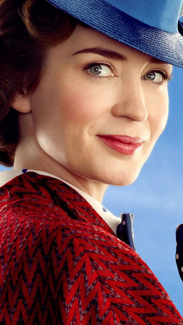 Мэри Поппинс возвращается, Mary Poppins Returns, Emily Blunt, poster (vertical)