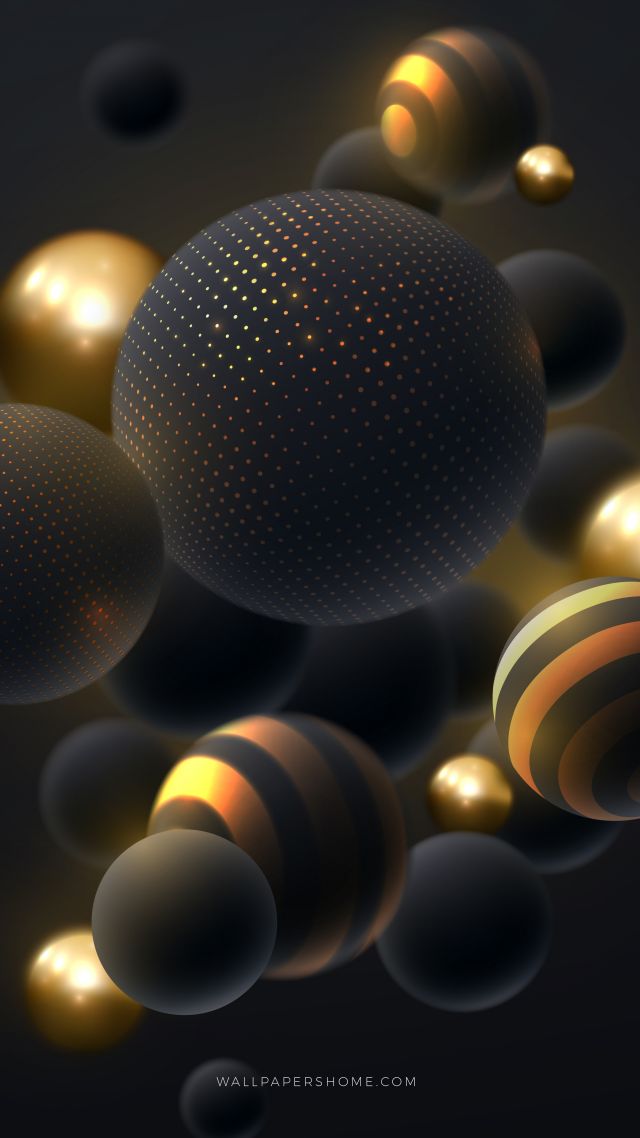 абстракция, abstract, 3D, colorful, pearls, 8k (vertical)