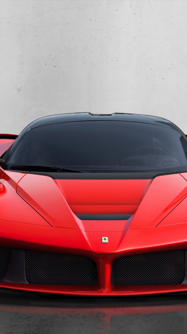 суперкар, красная, спорткар, Ferrari LaFerrari, hybrid, sports car, Ferrari, supercar, F150, F70, limited edition, front (vertical)
