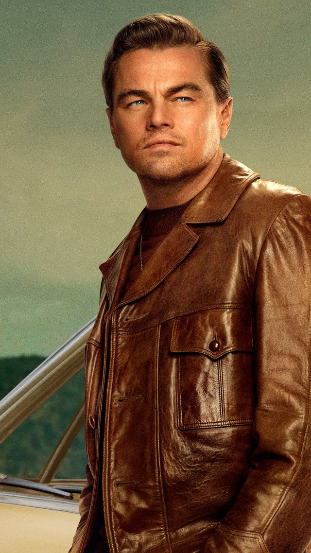 Однажды в Голливуде, Once Upon A Time In Hollywood, Brad Pitt, Leonardo DiCaprio, 4K (vertical)