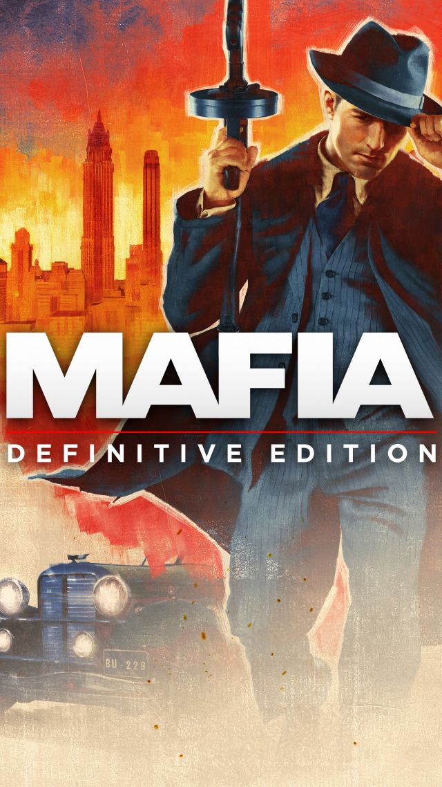 Мафия: Трилогия, Mafia: Definitive Edition, Mafia: Trilogy, artwork, 5K (vertical)