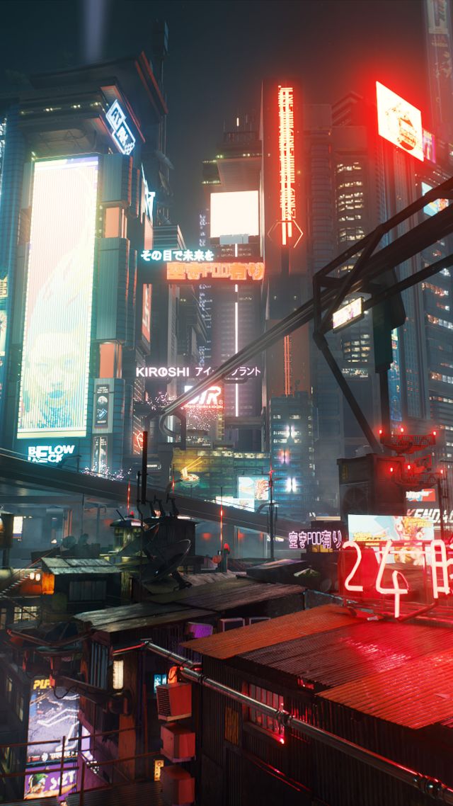 Киберпанк 2077, Cyberpunk 2077, screenshot, 4K (vertical)