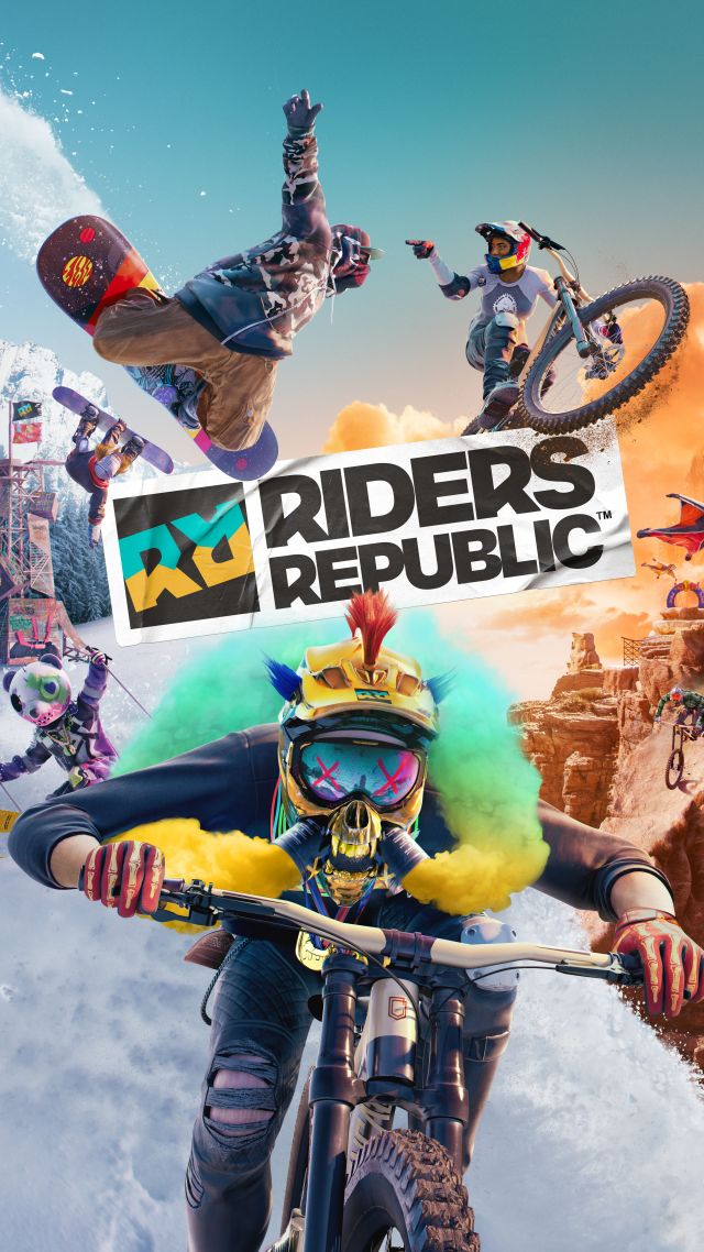 Riders Republic, artwork, 8K (vertical)