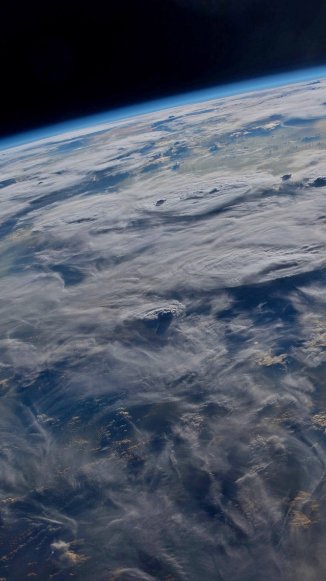 Земля, облака, Earth, clouds, 4K (vertical)