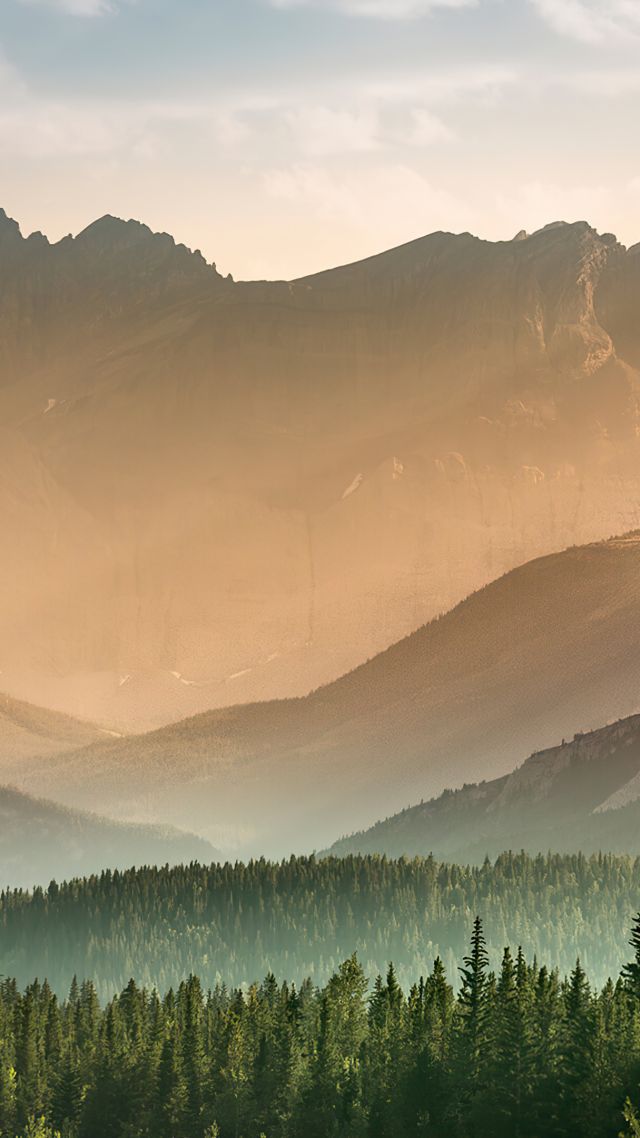 Альберта, Канада, Banff National Park, Alberta, Canada, 4K (vertical)