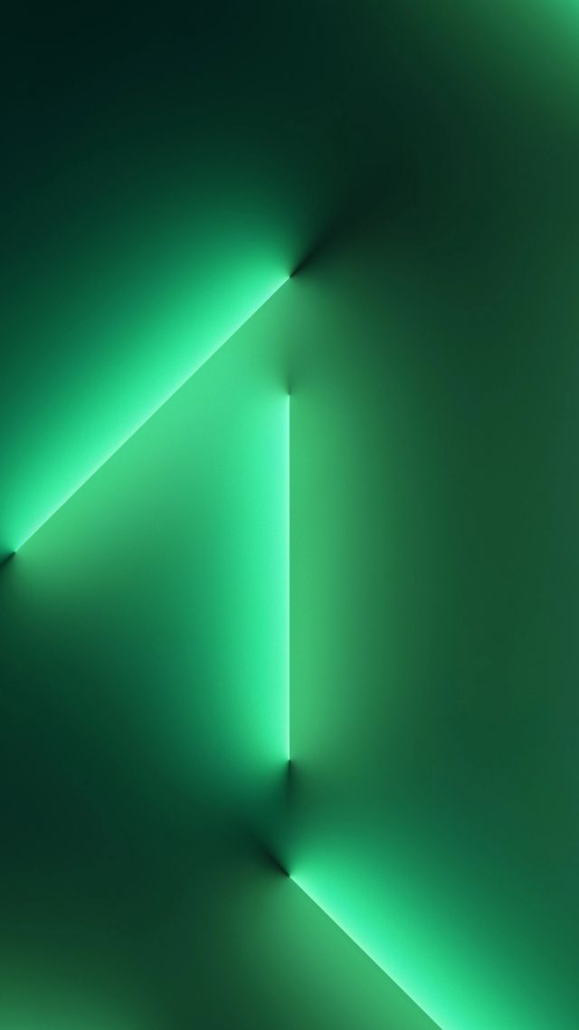 Айфон 13, iPhone 13 Pro, Alpine Green, light beams, abstract, iOS 16, 4K (vertical)