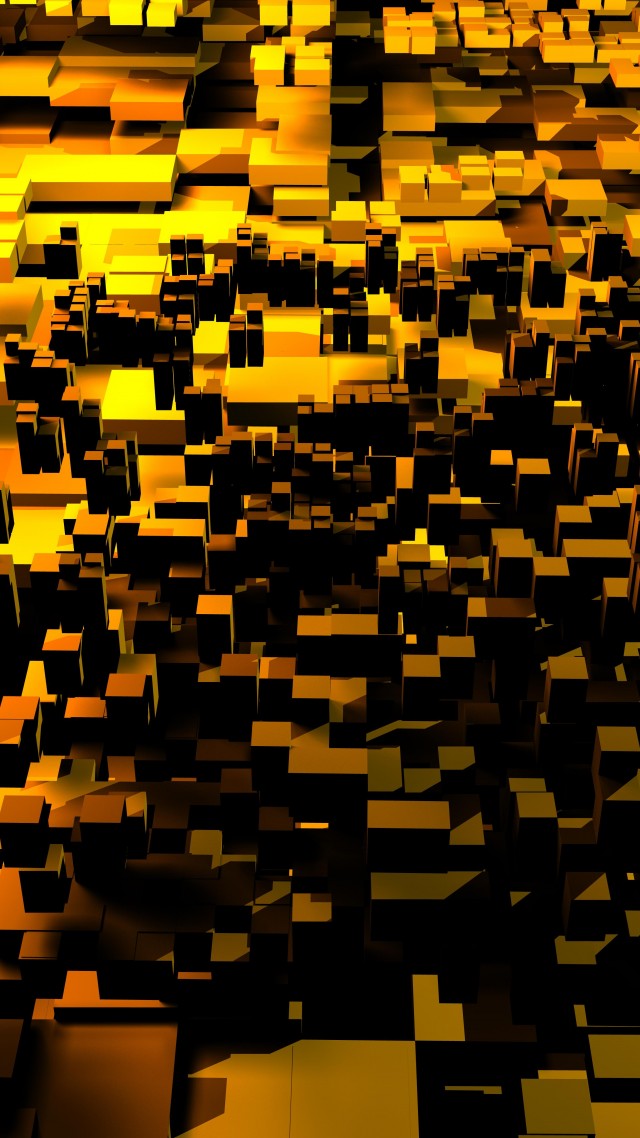 3д, 4k, 5k, кубы, оранжевый, желтый, фон, обои, polygon, 4k, 5k wallpaper, 8k, 3d, cube, green, orange, blue, background (vertical)