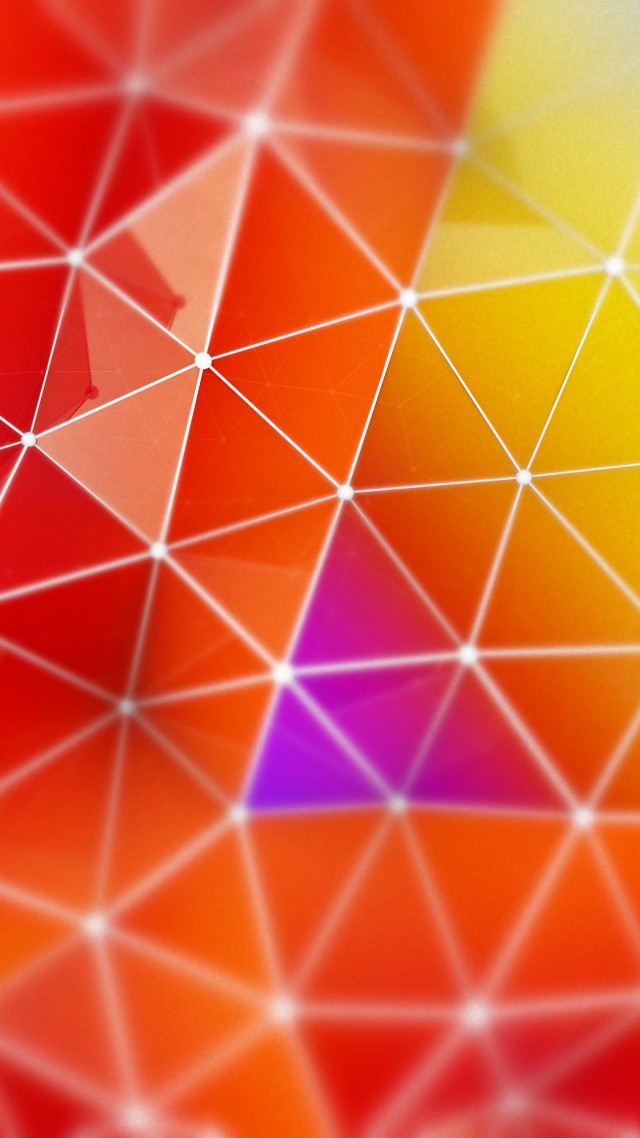 полигон, 4k, 5k, треугольники, оранжевый, голубой, красный, фон, обои, polygon, 4k, 5k wallpaper, orange, red, blue, background (vertical)