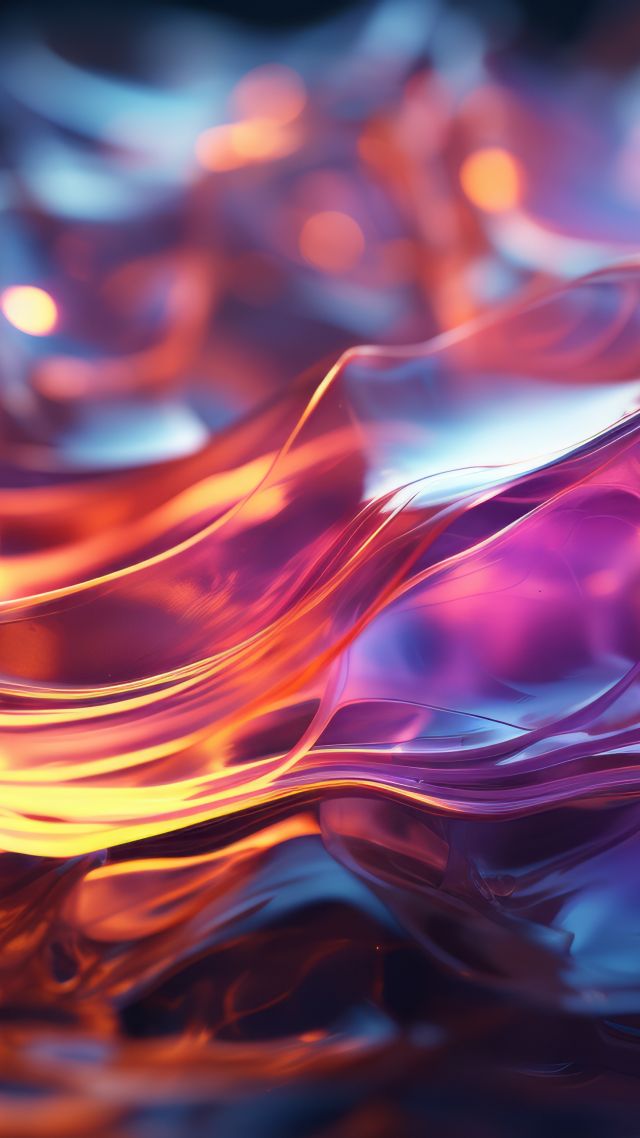 абстракция, abstract, glass, waves, 3D, reflections (vertical)