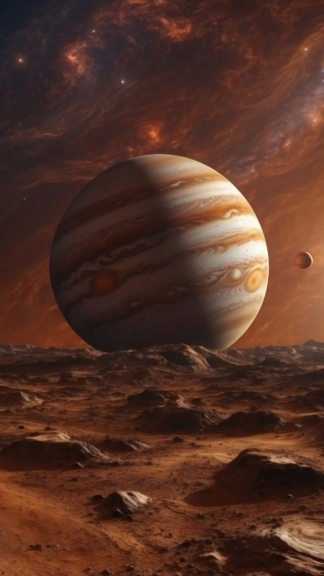 Jupiter, space, planets (vertical)