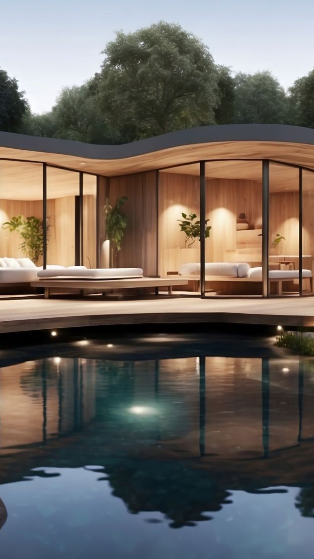 Modern House, pool (vertical)