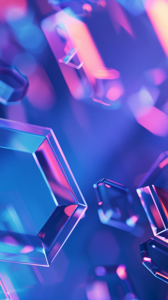 iPhone 16, hexagon, violet (vertical)