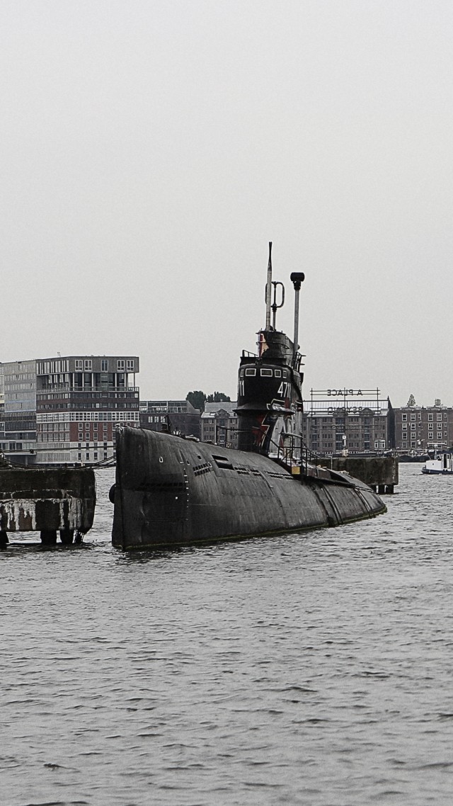 подлодка, субмарина, Нидерланды, submarine, military, Amsterdam, Royal Netherlands Navy, sea, port (vertical)