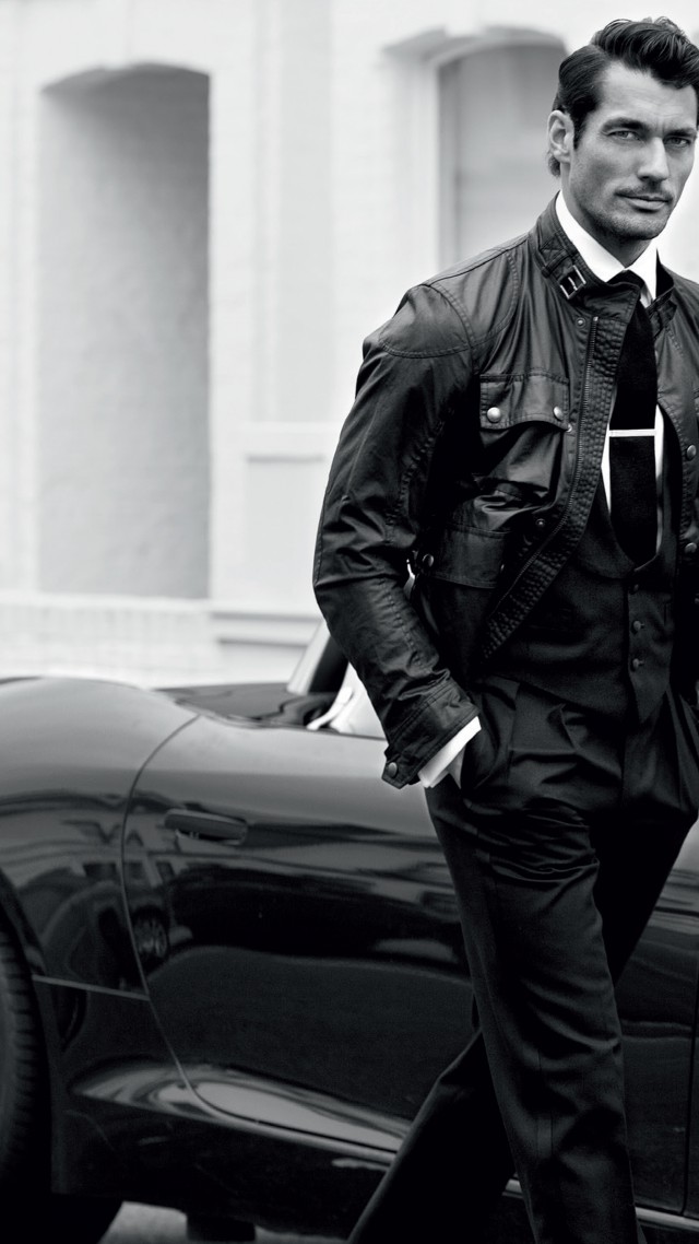 Дэвид Генди, Топ Модель 2015, модель, Лондон, Великобритания, машина, улица, David Gandy, Top Fashion Models 2015, model, London, UK, car, street (vertical)