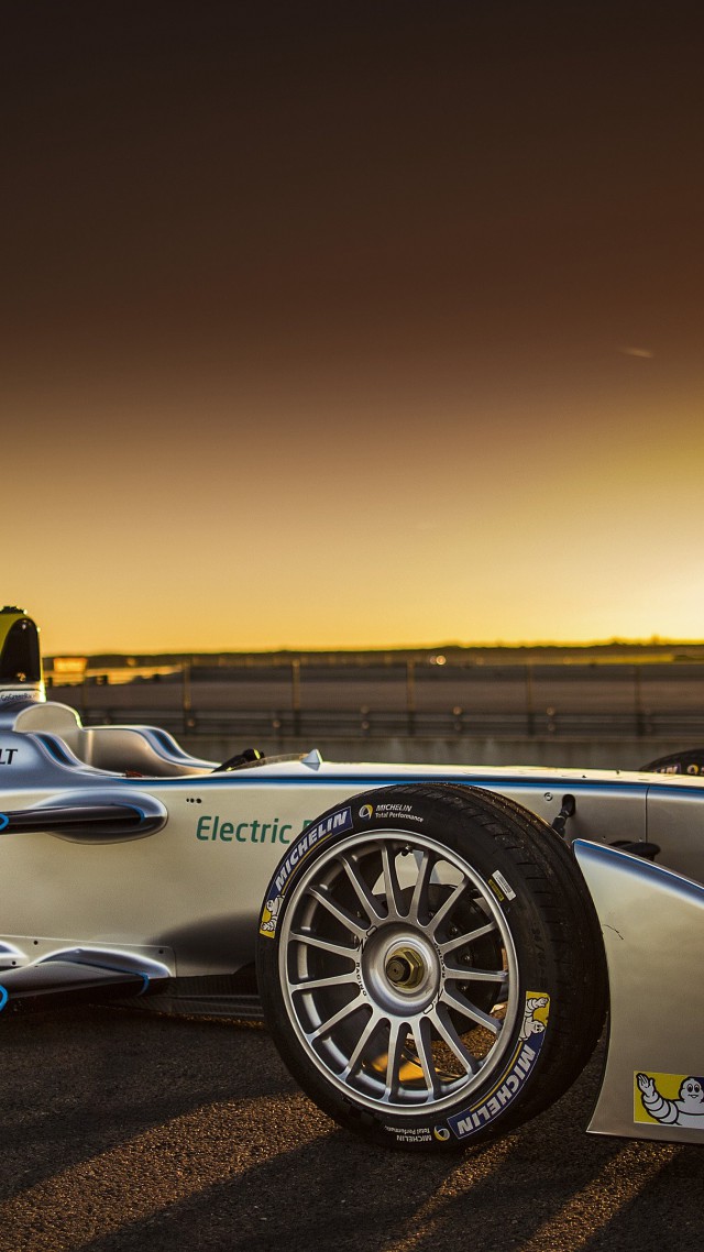 Формула Е 2015, гоночный электромобиль, тест драйв, FIA Formula E 2015, sports car, electric cars, Virgin Racing Formula E Team, electrically powered sports car (vertical)