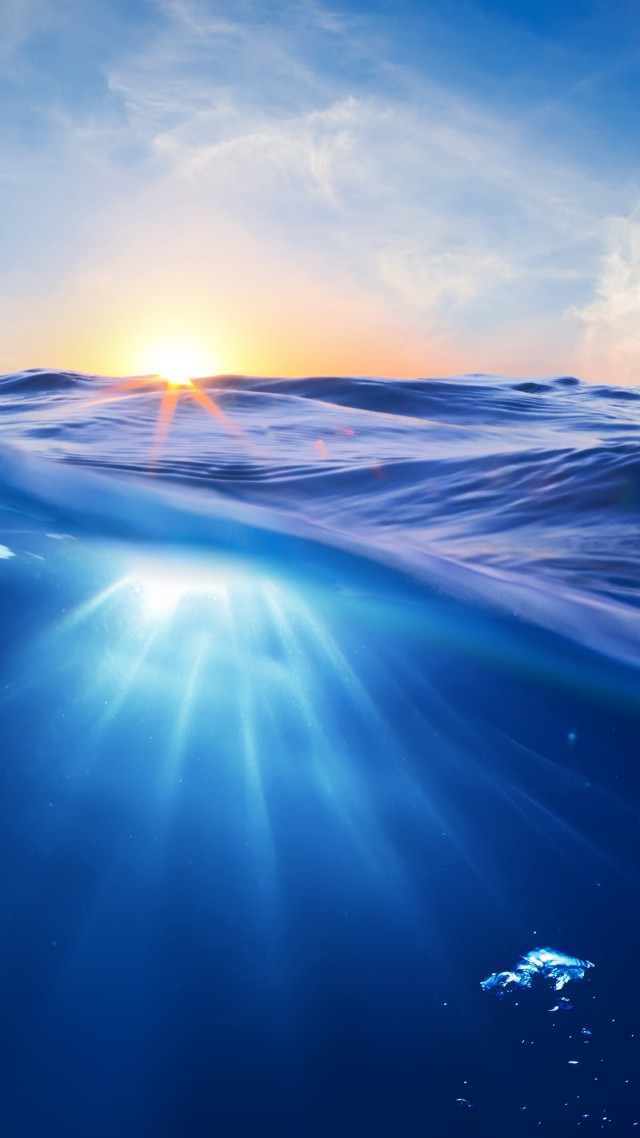 океан, 5k, 4k, 8k, море, вода, подводная, под водой, подводный, облака, солнце, синий, лучи, Ocean, 5k, 4k wallpaper, 8k, Sea, nature, underwater, water, sun, sky, blue, rays (vertical)