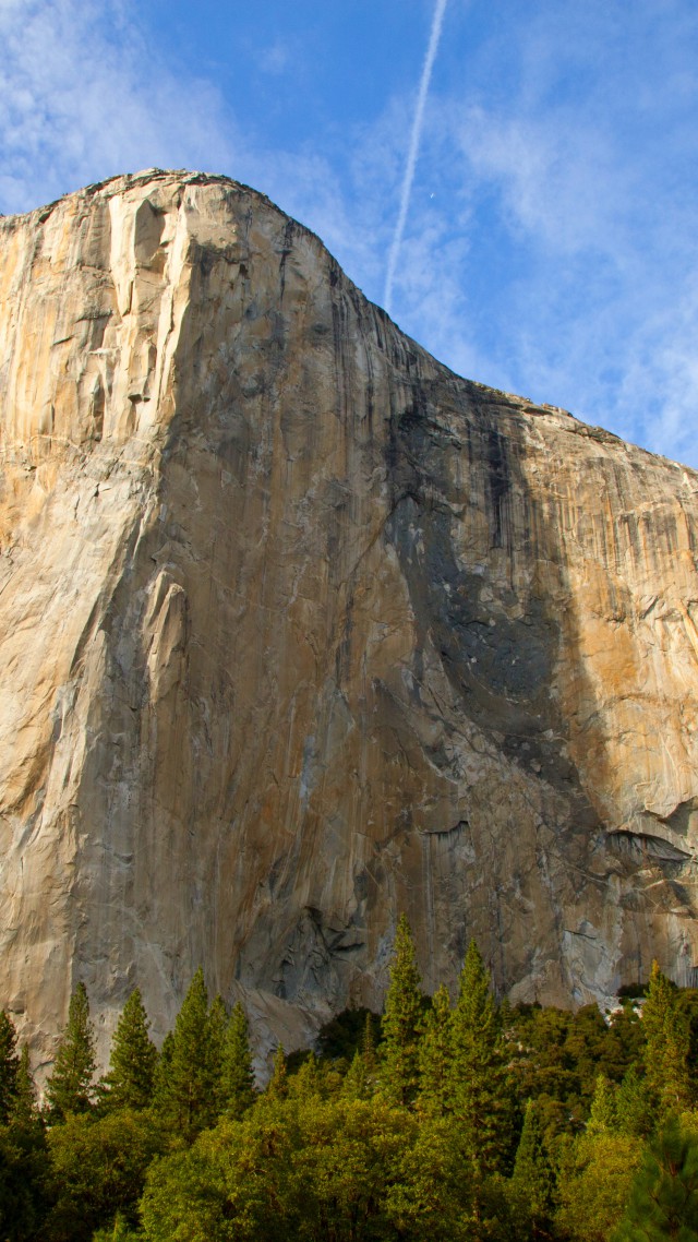 Обои Эпл, 5k, 4k, лес, горы, El Capitan, 5k, 4k wallpaper, Yosemite, HD, forest, OSX, apple, mountains (vertical)