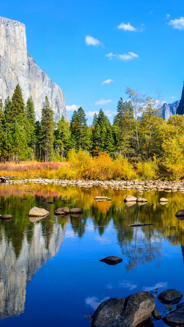 Обои Эпл, 5k, 4k, лес, горы, озеро, Yosemite, 5k, 4k wallpaper, El Capitan, forest, OSX, apple, mountains, lake (vertical)