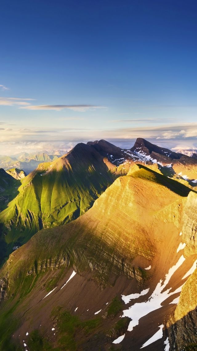 Альпы, 5k, 4k, горы, небо, облака, Alps, 5k, 4k wallpaper, mountains, sky, clouds (vertical)
