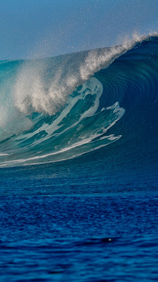 Океан, 5k, 4k, море, волны, Ocean, 5k, 4k wallpaper, sea, wave (vertical)