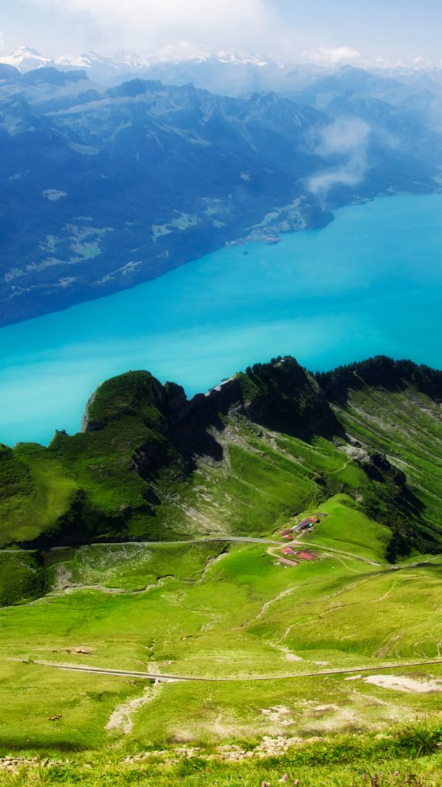 Швейцария, 5k, 4k, Альпы, горы, луга, озеро, Switzerland, 5k, 4k wallpaper, Alps, mountains, meadows, lake (vertical)