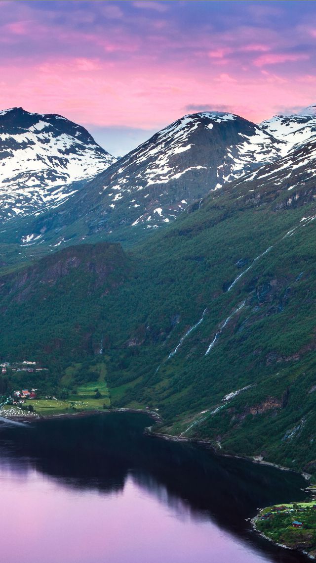 Норвегия, 5k, 4k, фьорд, горы, река, небо, Norway, 5k, 4k wallpaper, fjord, mountains, river, sky (vertical)