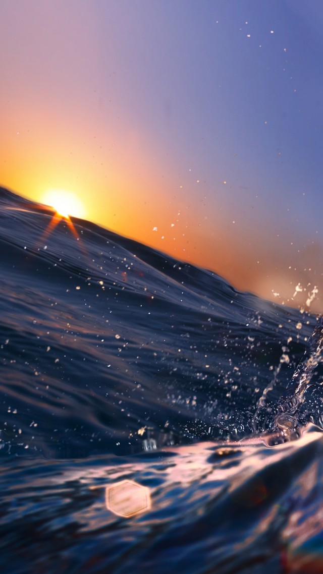 море, 5k, 4k, 8k, океан, вода, рассвет, закат, солнце, лучи, синий, Sea, 5k, 4k wallpaper, 8k, Ocean, Water, sunset, sunrise, blue, rays (vertical)