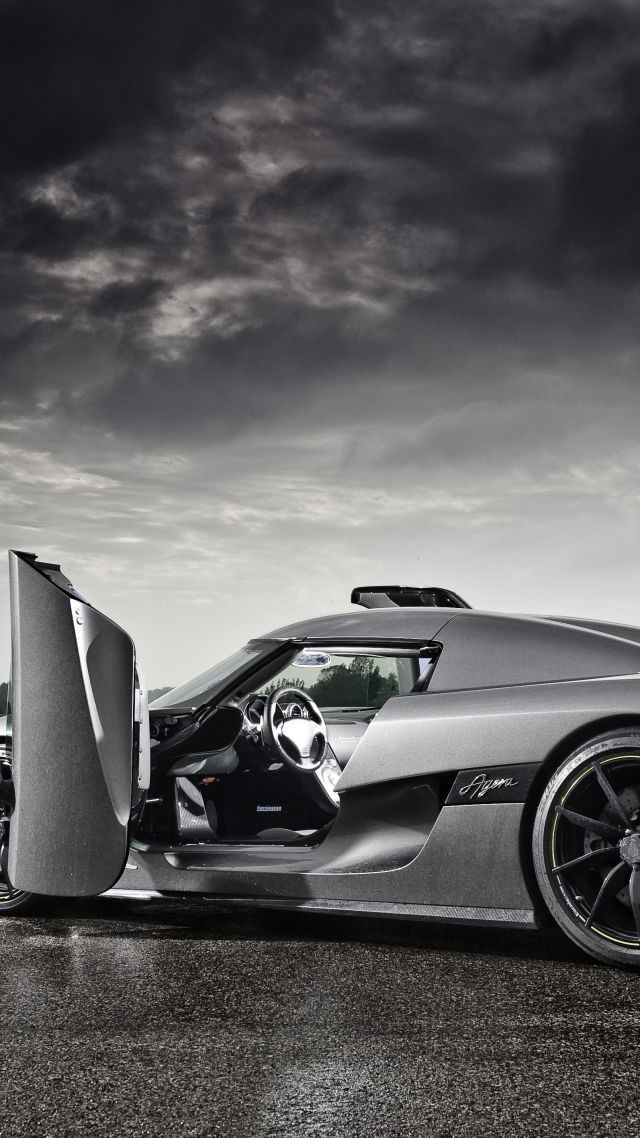 кенигсег агера Р, гиперкар, купе, серый., Koenigsegg Agera R, hypercar, coupe, grey. (vertical)
