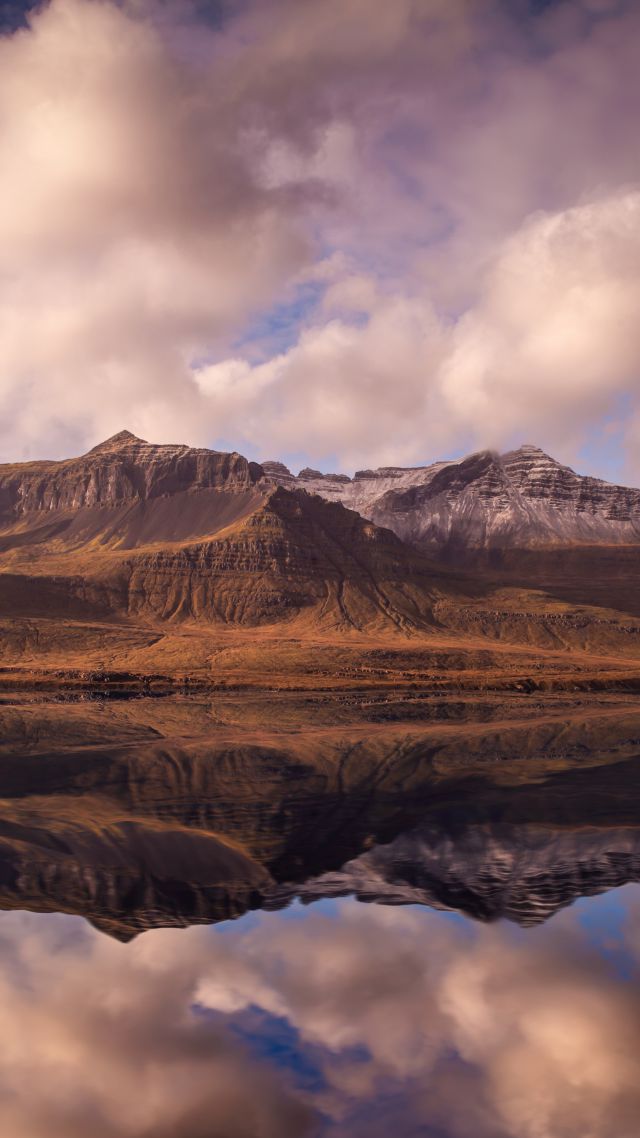 Исландия, 4k, 5k, горы, река, облака, Iceland, 4k, 5k wallpaper, mountains, river, clouds (vertical)