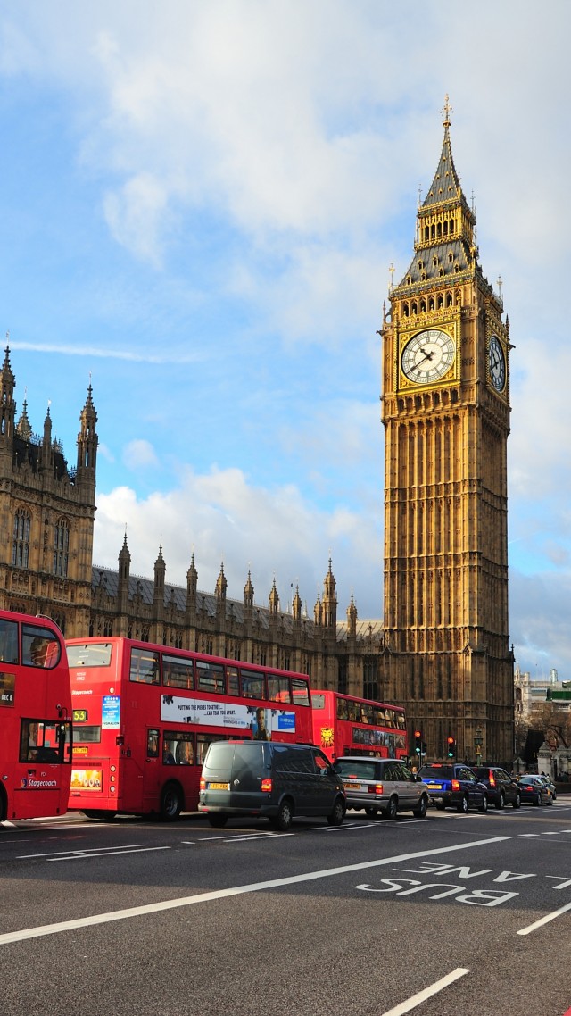 Лондон, Англия, Биг Бен, Вестминстерское аббатство, город, автобус, путешествия, туризм, London, England, Big Ben, Westminster Abbey, city, bus, travel, tourism (vertical)