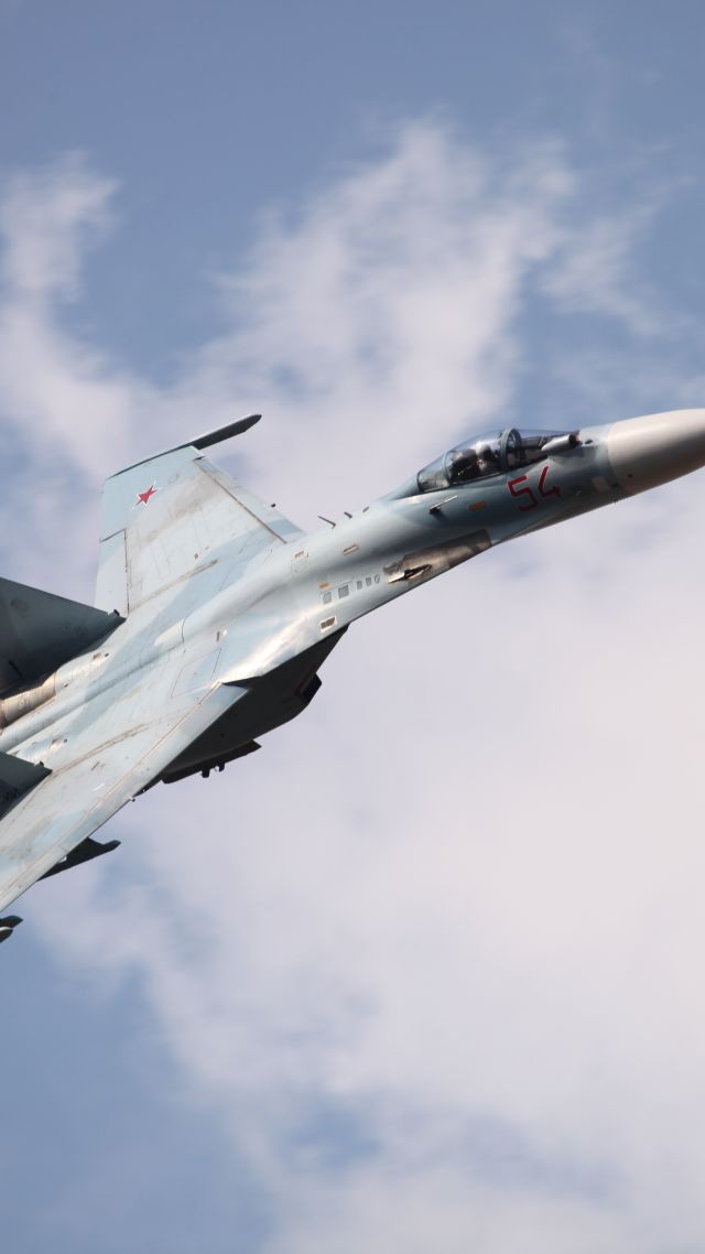 Су-27, истребитель, Su-27, fighter (vertical)