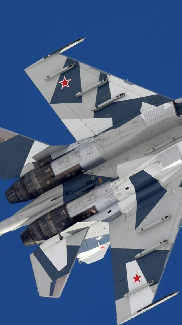 Су-35С, истребитель, Su-35C, fighter (vertical)