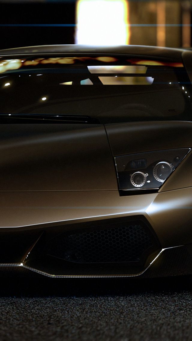 Ламборджини Марцелаго, суперкар, суперавто, авто, коричневый, Франкфурт 2015, Lamborghini Murcielago, supercar, brown, Frankfurt 2015 (vertical)